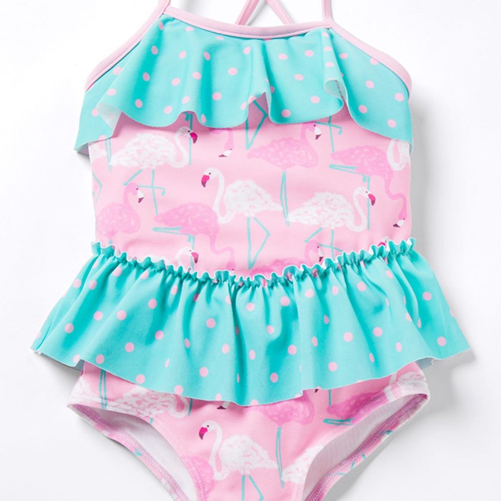 Matilda Jane Enchanted Garden Island Party One-Piece Swimsuit 10 NWT